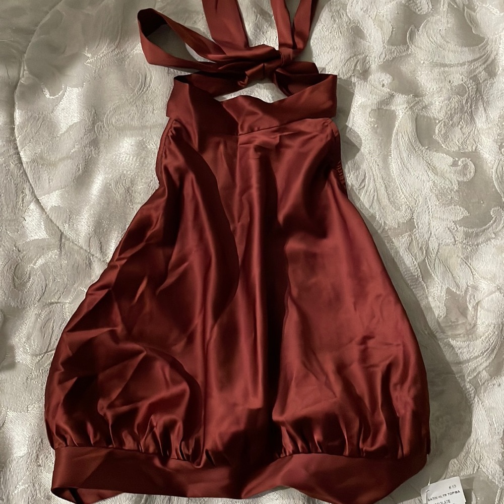 Blackness satin top